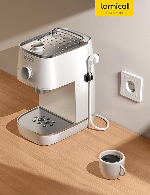 10Pack [Spring Fixed] Cord Holder Clips, Cord Organizer for Desk - Lamicall Adjustable Clips Cable Management, Phone Charger Cord Holder, Wall Car Desktop Nightstand Wire Cord Organizer