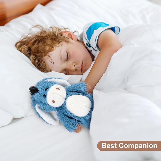 Heatable and Coolable Donkey Stuffed Animals, Microwavable Stuffed Animal Heating Pads for Soothing, Lavender Scent Donkey Plush for Discomfort, Plushies Gift for Kids & Aldults