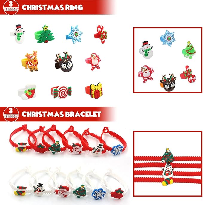 96PC Premium Christmas Party Favors for Kids 3-10 ages,Assortment Toys Stocking Stuffers Bulk,Goodie Bag Stuffers,Classroom Gifts,Christmas Prizes,Prize Box Filler,Carnival Prizes