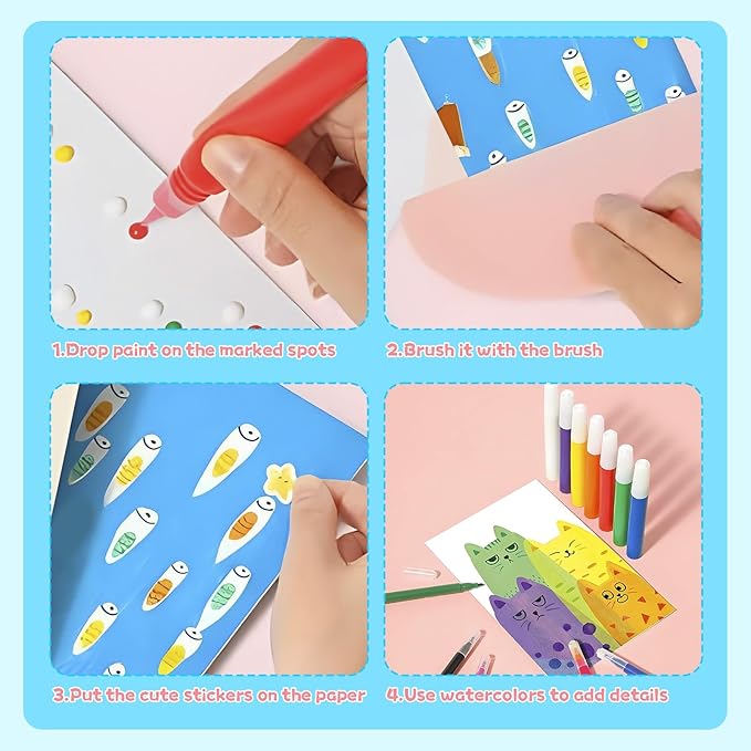 20-Piece Rainbow Scratch Art Set for Kids – DIY Scratch Paper Art Kit, Creative Postcards, Fun Toddler Party Activities & Unique Gift Ideas
