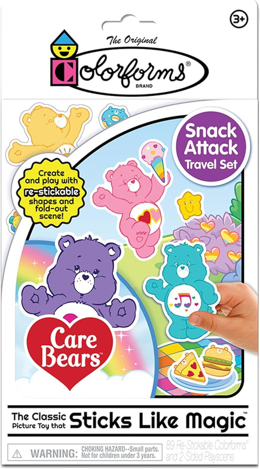 Colorforms Travel Set, Stickers for Kids – Care Bears, Arts and Crafts, Reusable Sticker Book, Kids Stickers, Toddler Crafts, Stickers for Boys, Girls, Arts & Crafts, Craft Supplies, Ages 3+