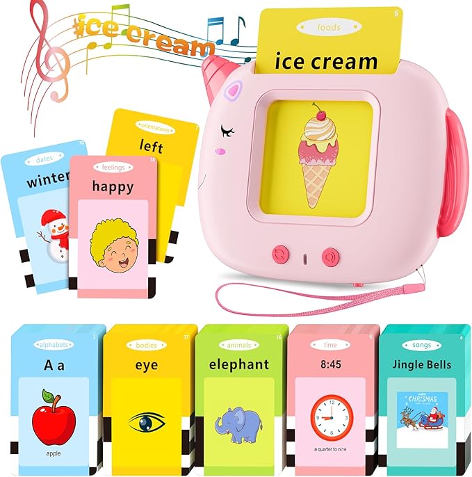 Talking Flash Cards Toddlers Toys: Learning Toys for Kids 2-3, Speech Therapy Pocket Speech Toy for Age 2-6, Autism Educational Montessori Toy with 420 Sight Words