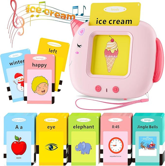 Talking Flash Cards Toddlers Toys: Learning Toys for Kids 2-3, Speech Therapy Pocket Speech Toy for Age 2-6, Autism Educational Montessori Toy with 420 Sight Words