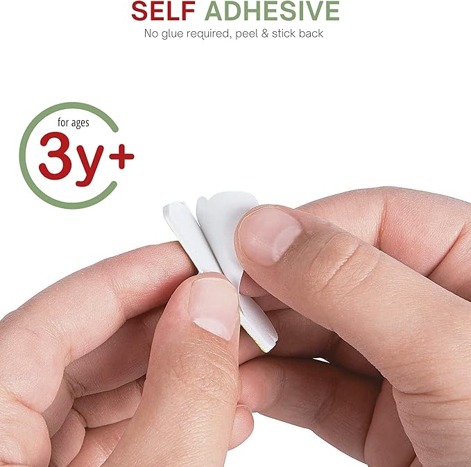 4E's Novelty 24 Pack Christmas Tree Ornament Craft for Kids, 516Pcs Bulk Foam Self Adhesive Individually Wrapped, Christmas Crafts for Kids Ages 4-8, 3-12, Toddler Holiday DIY Classroom Activities