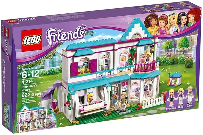 LEGO Friends Stephanie's House 41314 Build and Play Toy House with Mini Dolls, Dollhouse Kit (622 Pieces)