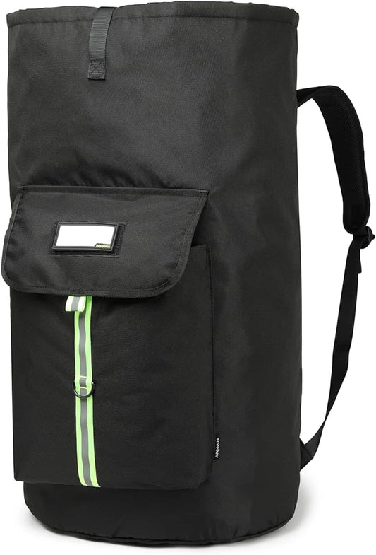 SUOVOCK laundry bag backpack,extra-large heavy duty laundry bags,laundry backpack for college students,drawstring closure (Black Laundry Backpack Bag)