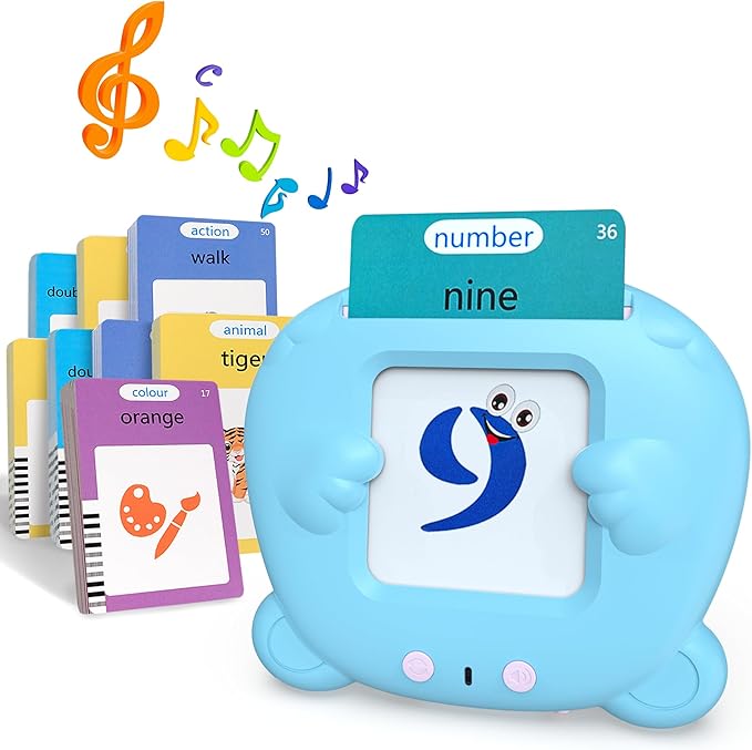 BELLOCHIDDO Talking Flash Cards with 224 Sight Words - Montessori Toys, Sensory Toys for Autistic Children, Toddler Toys, Kids Toys Age 1 2 3 4 5 Years Old Boys & Girls, Speech Therapy Toys