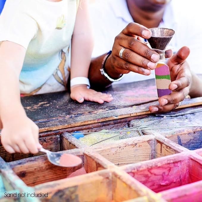 ArtCreativity Plastic Sand Art Bottles with Corks - Pack of 24-2oz Clear Containers for Sand Art, Message in a Bottle, Wedding Invitations, Fun Arts and Crafts Supplies for Kids - Sand not Included…