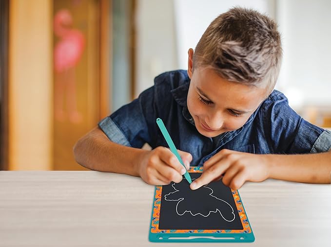 Lexibook, Disney Stitch Magic Slate, Art and Craft Toy for Girls and Boys, A4 Size with Multicolored Drawings, Blue / Orange, CRT10D