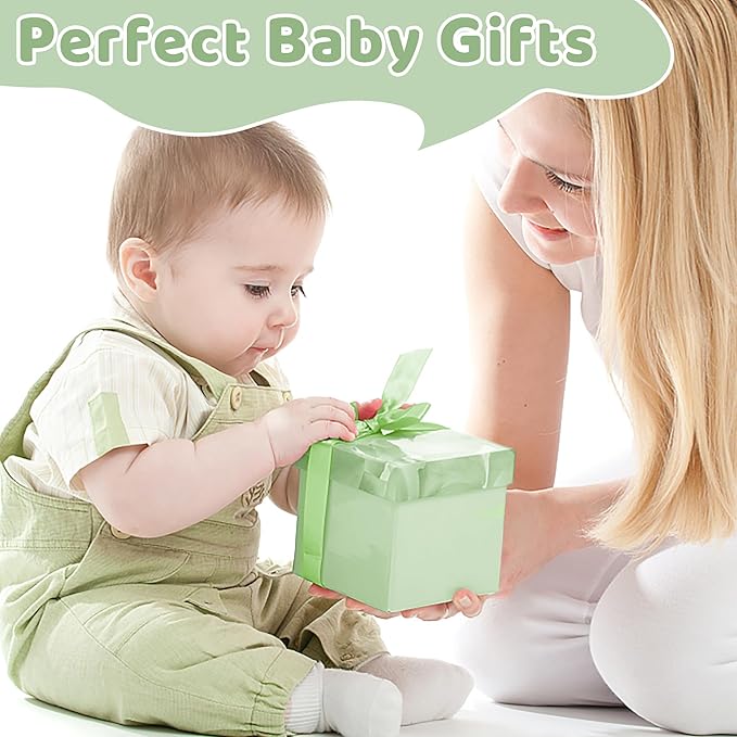 Silicone Baby Feeding Set, Baby Led Weaning Supplies, Eating Essentials Utensils with Suction Plate and Bowl, Pocket Bib, Sippy Cup with Lid, Forks Spoons Snack Container, for 6+ Months, Green