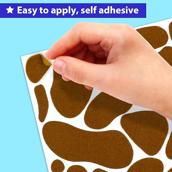 KRAFUN Felt Animal Sticker Kit for Beginner Toddlers, Kids Arts & Crafts, Pack of 220 Assorted Scrapbook Party Stickers Dog and Cats, Fun Shapes, Preschool, Children Early Learning, self Adhesive