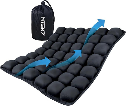 Sondor Travel Seat Cushion,Airplane seat Cushion for Long Flight,Portable & Adjustable,Inflatable Cushion for Wheelchair, Travel,Driving,Office Work