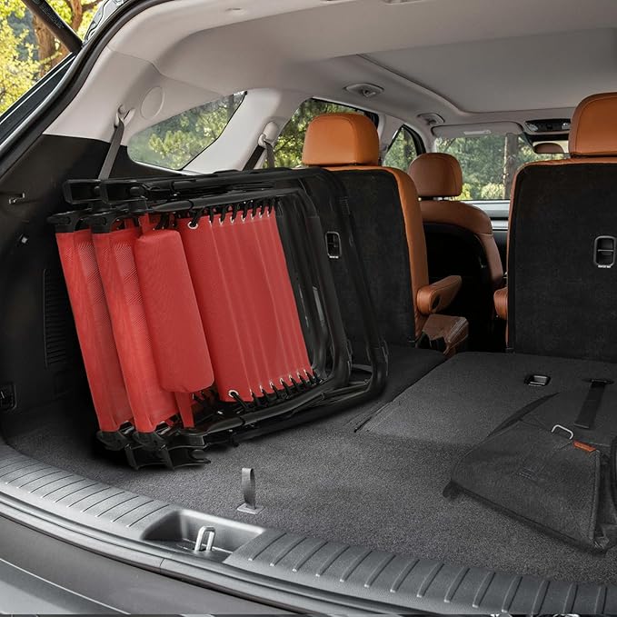 Athena Collection Zero Gravity Outdoor Lounge Chair Set of 2 with Canopy Shade, 25" Width Pool Lounge Lawn Chairs Reclining with Cup Holder, Outdoor Chaise for Beach Patio Outside, Dark Red