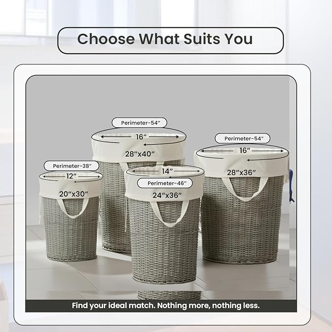 LFH Home Cotton Canvas Large Laundry Bag with Handle, Heavy Duty Drawstring Closure Washable Laundry Bags, School Travel, Home, Hotel, College Dorm, Organizer Sack, Toy Clothes 20x30 (Pack of 4)-White