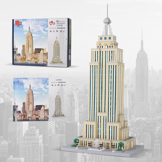 STMIGAIBLOCKS 3819PCS New York Empire State Micro Building Blocks Set,Commemorative Architectural Model Building,Unique Choice for 6+ Kids or Adults