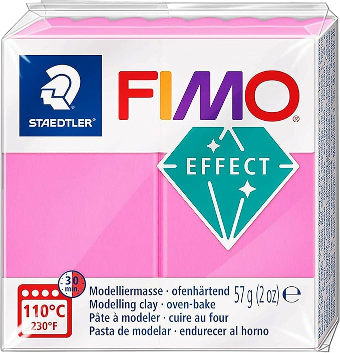FIMO Staedtler Soft Polymer Oven Modelling Clay - Neon Effect - Set of 6