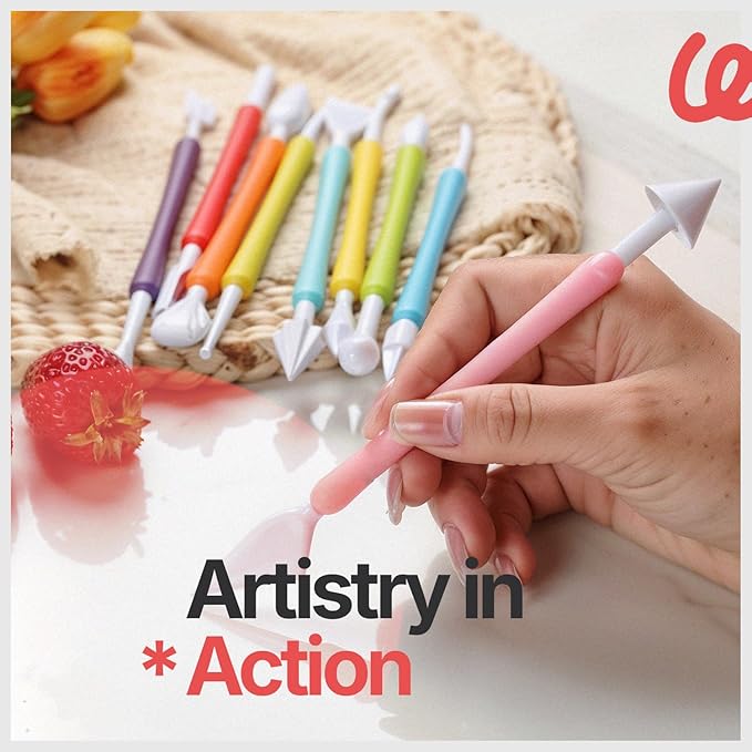 Clay Tools Kit, 19-Piece Plastic Clay Tool Set for Carving, Shaping and Modeling, Lightweight Air Dry Clay Tools for Kids & Adults, Clay Sculpting Tools for Crafting & Styling