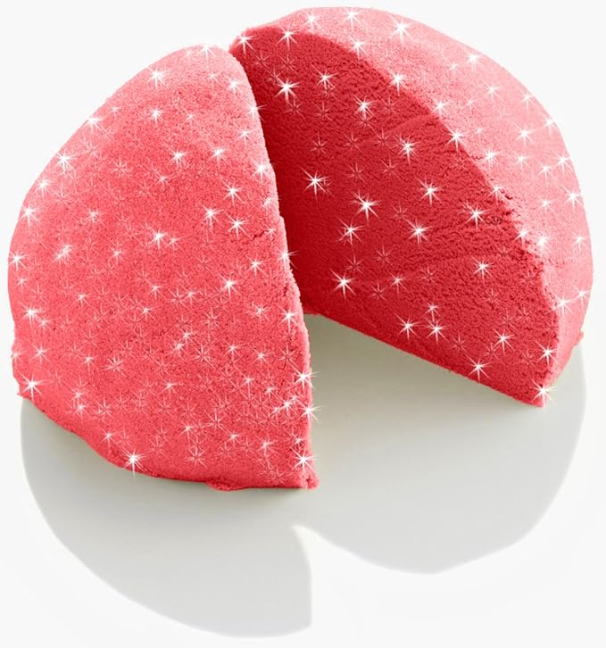 CoolSandSparkling Red Ruby 2 Pound Refill Pack - Moldable Indoor Play Sand in Resealable Bag