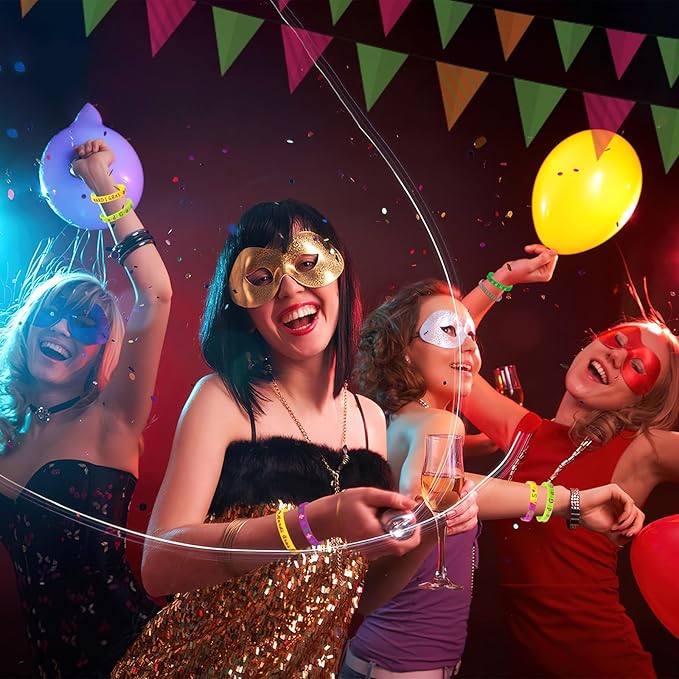 JUNEBRUSHS Mardi Gras Party Favors, 42Pcs Mardi Gras Silicone Rubber Wristbands Bracelets for Mardi Gras Carnival Birthday Party Supplies Decorations Goodie Bag Stuff Fillers