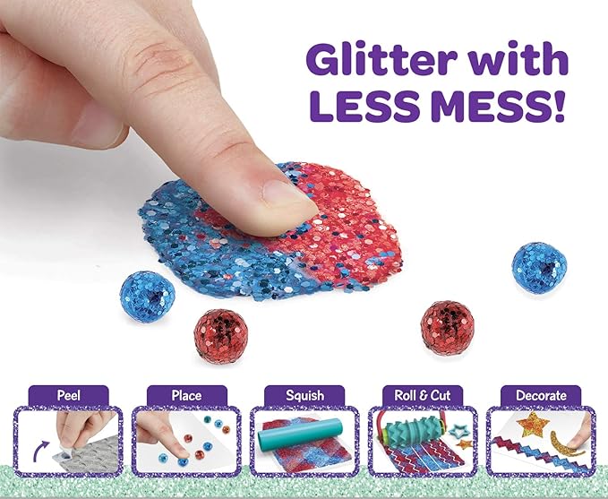 Crayola 04 0704 Glitter Dots Sparkle Station Craft Kit, Gift for Kids Age 6+