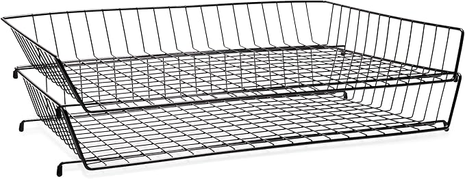 Ruby Paulina 11x17 Wire Basket Desk Tray Black