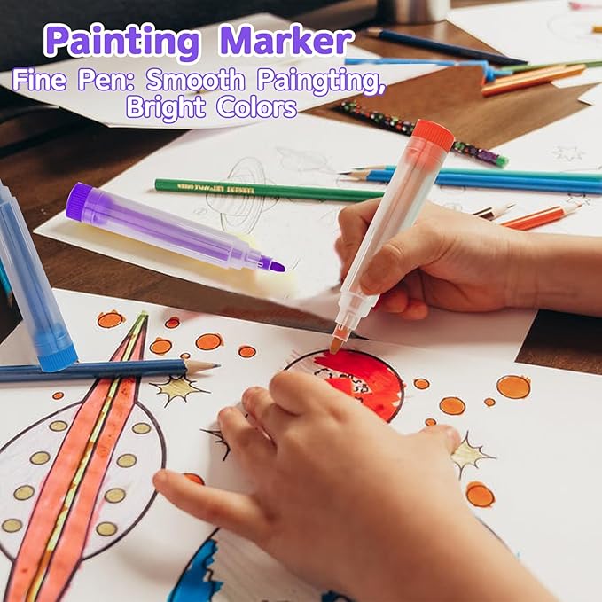 208 PCS Art Supplies,Drawing Art Kit Painting Art Set for Kids Girls Boys Artist, Gift Box with Trifold Easel, Includes Pastels, Crayons, Colored Pencils, Coloring Book, Scissors, Origami Paper 40 Sh.