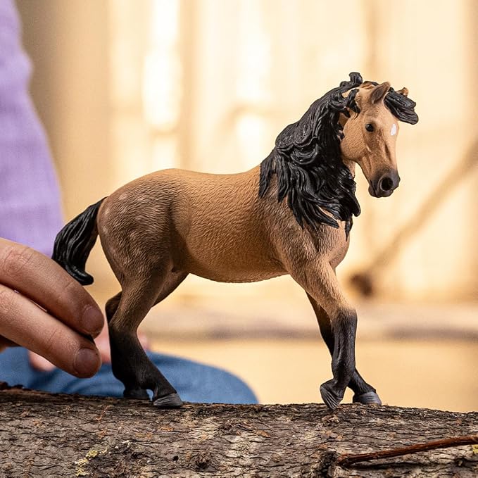 Schleich Horse Club - Andalusian Mare - 5" Hand-Painted Collectable, Realistic Toy Horse Figurine for Girls and Boys. Durable Educational Figure for Fun Imaginative Play. Cool Kids Toys Ages 5+ 14894