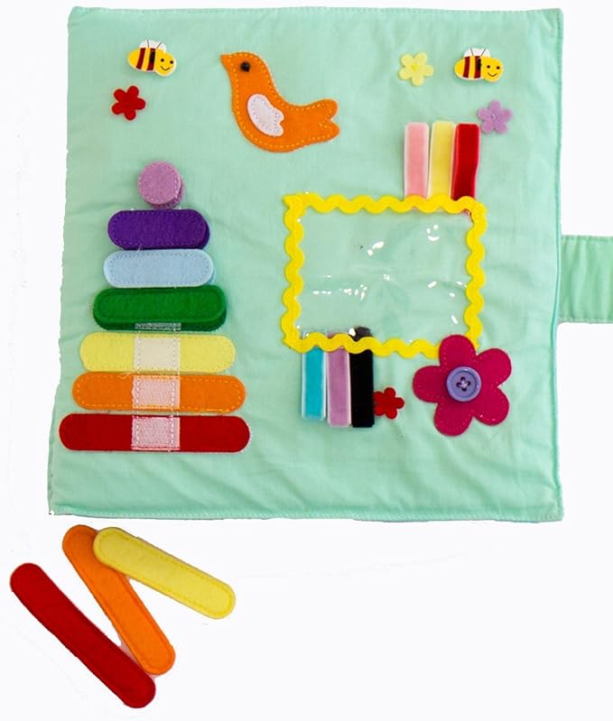 Play with Quiet Book, Montessori Toy Book, Creative and Basic Skill, Educational Toy, Toddler Activity Book, Busy Book, Toy Book