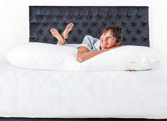 Aricove Body Pillow for Adults, Side Sleeper Pillow for Bed, Full Body Support in Long & Large Size, Tencel Lyocell Cover, Firm Memory Foam & Soft Microfiber, 20x54 inch, Machine Washable