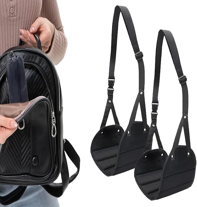 Airplane Foot Hammock, Portable Rest Sling with Extended Adjustable Strap, Airplane Footrest for Relaxing Feet, Car, Office, International Flying, Road Trip, Work, and Travel Comfort