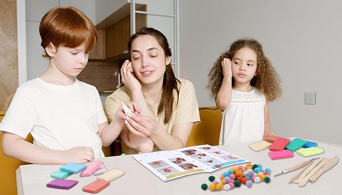 Fire Beetle Polymer Clay Kit, Modeling Clay with Sculpting Tools, Animal Decoration Accessories, Multicolor, 0.907kg, Oven Bake, Ideal for Kids & Adults, Ages 3-12