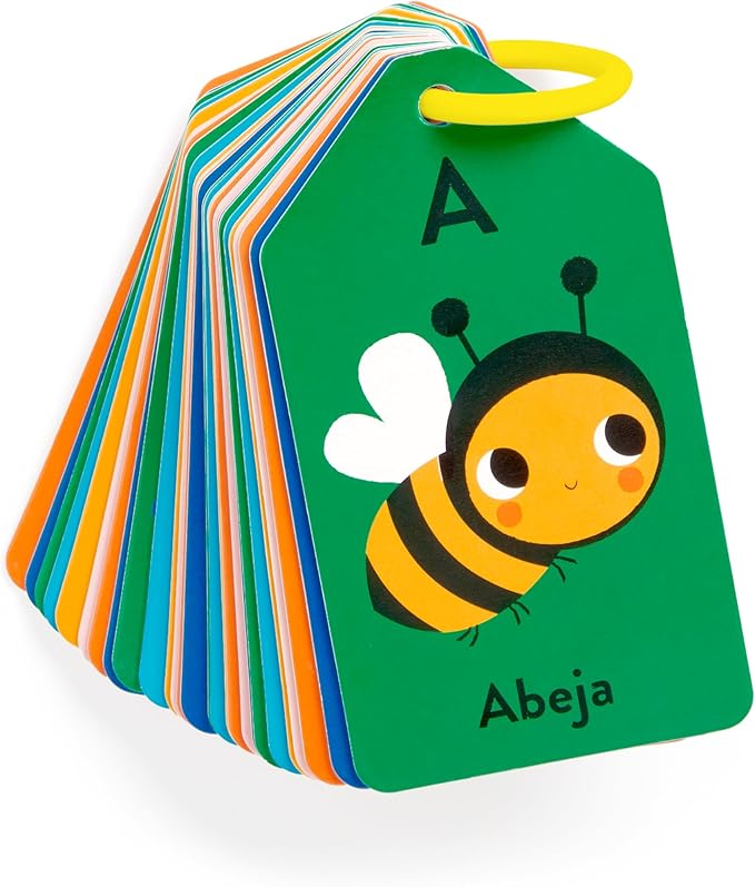 Mudpuppy Spanish English ABC — Ring Flashcards 26 Double Sided Bilingual Alphabet Cards Reclosable Ring With Colorful Art For Ages 1+ Perfect For Preschool Or Travel For Teachers And Parents