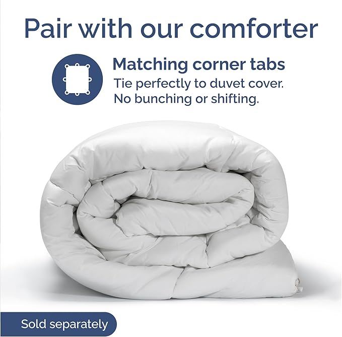 CGK Unlimited Duvet Cover Cal King Size Set - Extra Soft Cal King Size Duvet Cover 104 x 98 with 2 Pillow Shams - Hotel Quality w/Zipper Closures & Ties - Bedding and Bed Linens Set (Denim Blue)