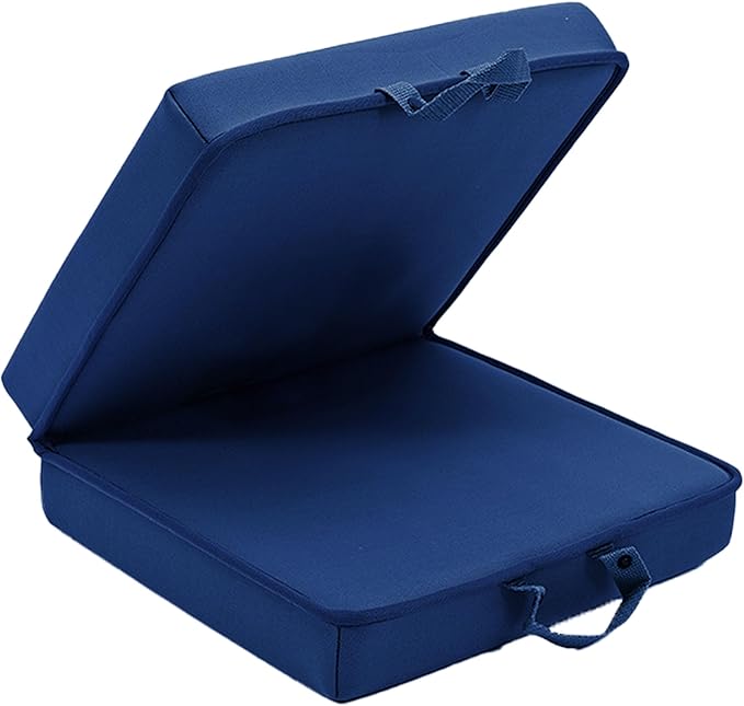 Garden Kneeling Pad,Bath Kneeler Pad,Memory Foam Knee Cushions for Gardening, Extra Thick Knee Pad, Water Resistant Prayer Pillow for Work, Yoga, Physical Therapy (Blue)