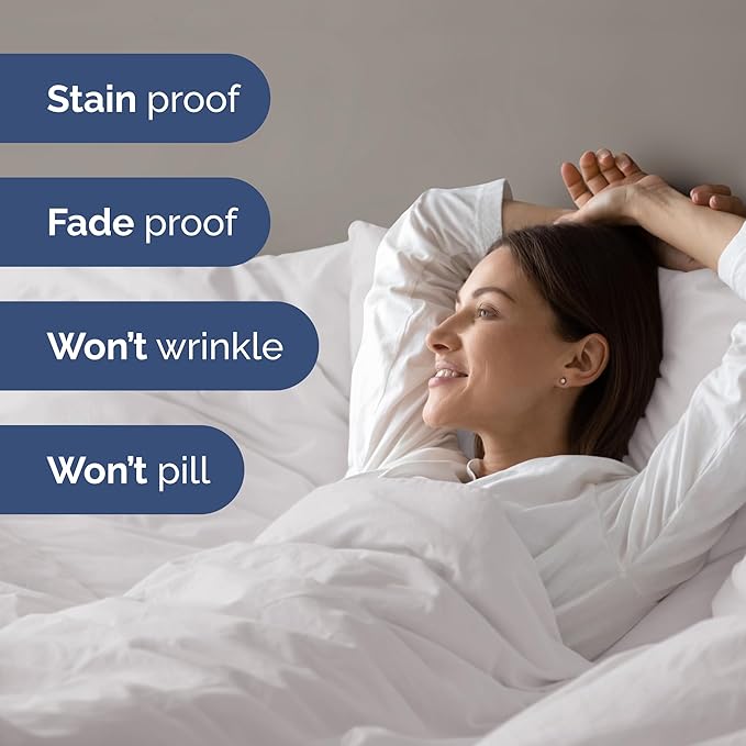 Duvet Cover Queen Size Set - Extra Soft Queen Size Duvet Cover 90 x 90 with 2 Pillow Shams - Hotel Luxury Easy Care and Fade Free w/Zipper Closures & Ties - Comfy Breathable Bedding Set (French Grey)