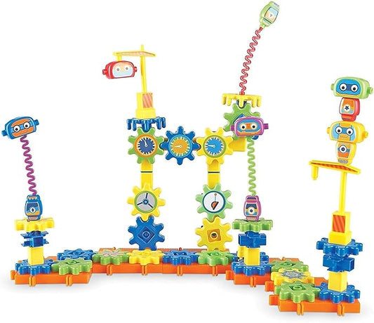 Learning Resources Gears! Gears! Gears! Robot Factory Building Set, 80 Pieces