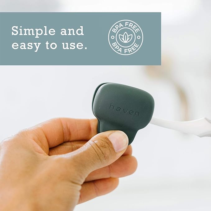 Haven Toothbrush Cover - Fits Electronic and Manual Toothbrushes - Toothbrush Case Holder for Travel - Set of 4 Tooth Brush Protectors (White, Coral, Teal, Charcoal Gray)