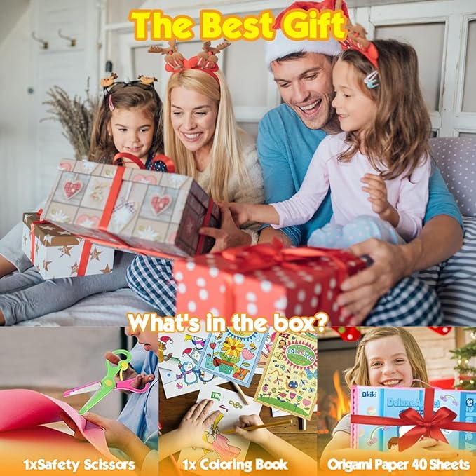 208 PCS Art Supplies,Drawing Art Kit for Kids Girls Boys Teens Artist, Art Set Case with Trifold Easel, Includes Oil Pastels, Crayons, Colored Pencils, Coloring Book, Scissors, Origami Paper 40 Sheets