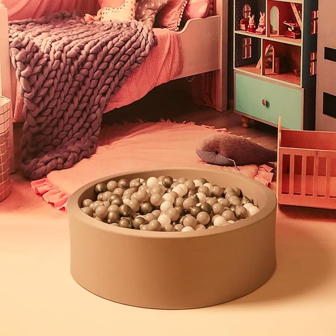 GOGOSO Bear Ball Pit Balls Shapes BPA Free Plastic Play Balls Crush Proof Kids Toddlers Baby Pastel Pelotas Toy Shaped Giant Friendship Bracelet