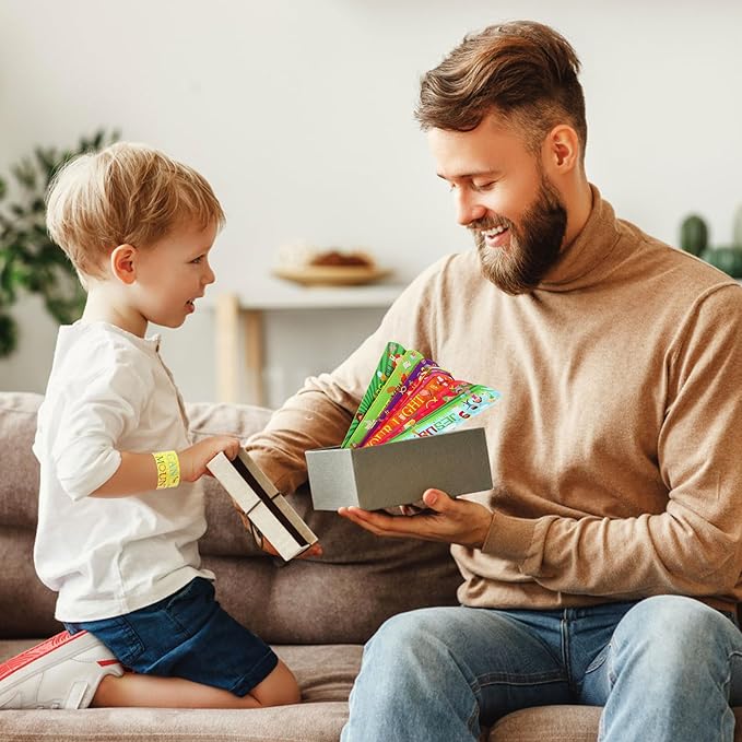 JUNEBRUSHS 56 Pcs Religious Slap Bracelets Christian Gifts for Kids, Jesus Love You Wristbands Snap Bracelets for Christian Stocking Stuffers Sunday School Gifts Happy Birthday Jesus Party Supplies