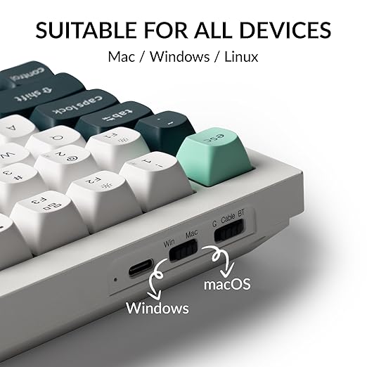 Keychron Q1 HE Wireless QMK Custom Mechanical Keyboard with Hall Effect Gateron Double-Rail Magnetic Switch Rapid Trigger, 2.4 GHz Bluetooth RGB Compatible with Mac Windows Linux (Hot-swappable)