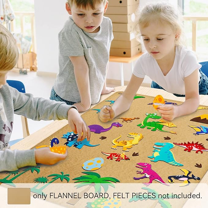 Craftstory 3.5 Feet Flannel-Board for Toddlers Preschool as Kids Felt Stories Activities Play Kits Wall-Hanging Birthday Gifts (Camel)