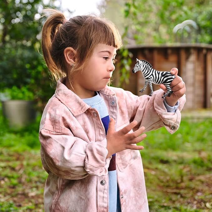Schleich Wild Life Realistic Female Zebra Figurine - Authentic and Highly Detailed Wild Animal Toy, Durable for Education and Fun Play for Kids, Perfect for Boys and Girls, Ages 3+