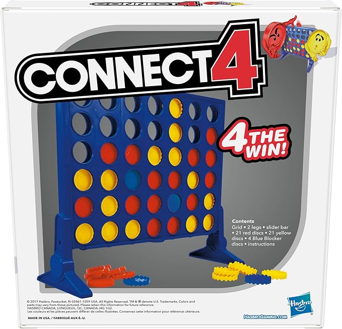 Hasbro Gaming Connect 4 Strategy Board Game for Kids | 2 Players | Easter Gifts for Boys & Girls | Ages 6+ (Amazon Exclusive)