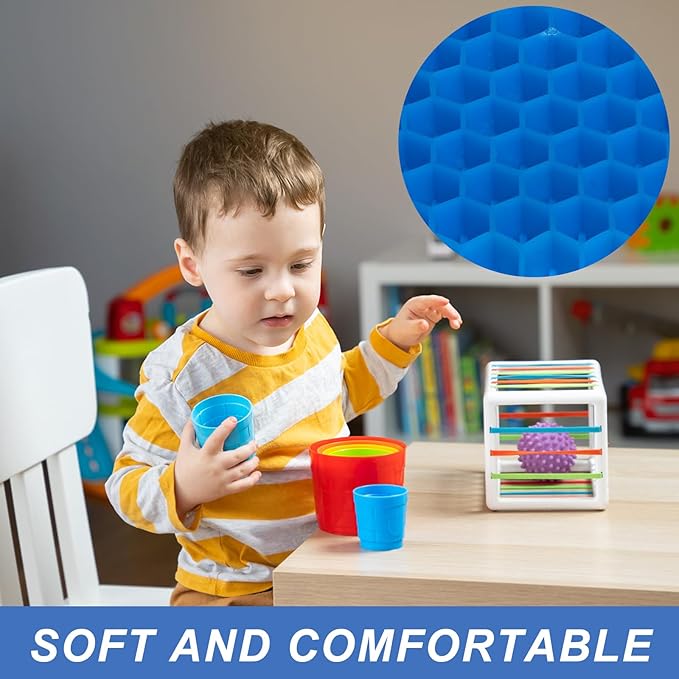 Gel Seat Cushion for Long Sitting - 10" x 7" x 1.4" (Mini) Gel Cushion for Kids, Pressure Relief Cushion for Chair