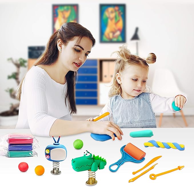 ESSENSON Modeling Clay Kit - 36 Colors Air Dry Magic Clay, DIY Molding Clay with Sculpting Tools, Kids Art Crafts Best Gift for Boys & Girls Age 3-12 Year Old