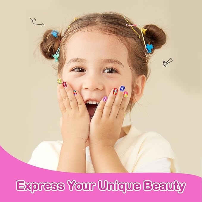 Kids Spa Kit for Girls, Foot Spa Day Kit for Girls, Girl Stuff for Manicures Pedicure, Nail Art Salon Kit Christmas Birthday Gift for 6 7 8 9 10-12 Years Old