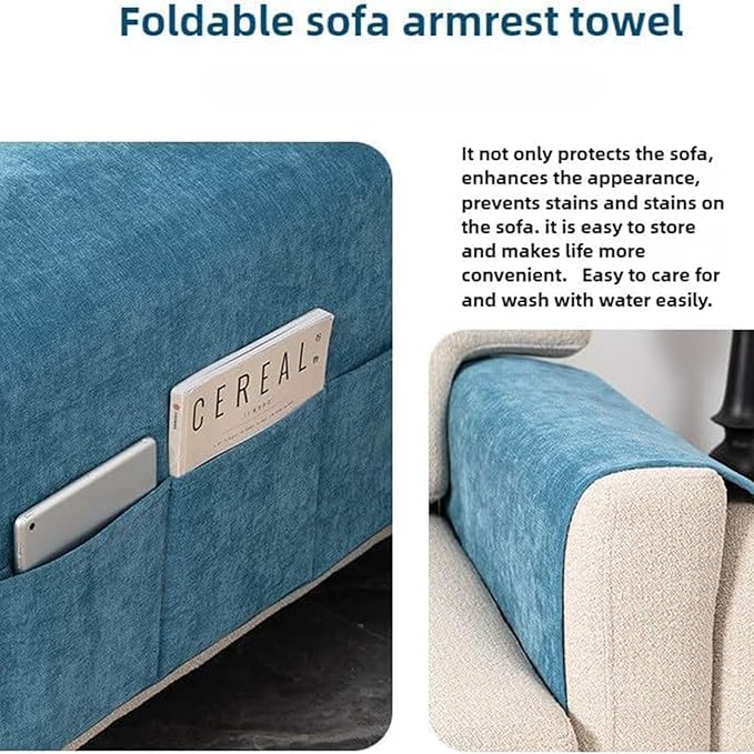 2 Pack Armchair Caddy for Couch Remote Control Holder Recliner Armrest Organizer Non Slip Sofa Arm Chair Caddie with 3 Pocket Storage for Magazine, Tablet, Phone, iPad (Charcoal Gray)