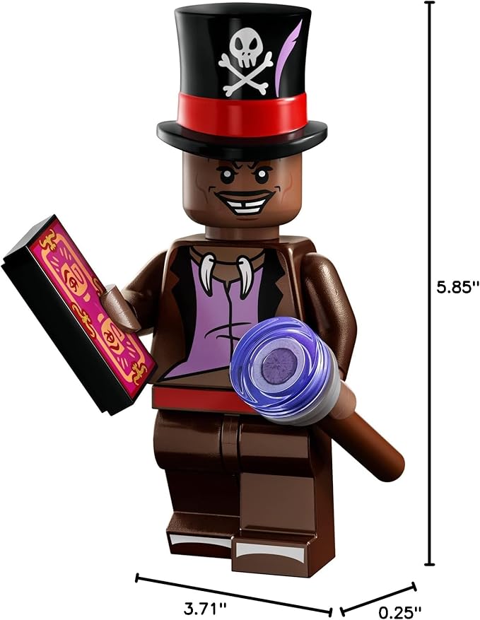 LEGO 71038 Disney Edition Minifigures 100, 1 of 18 Characters to Collect, Mickey Apprentice Sorcerer, Stitch, Mulan and More (Random Picked Unit)