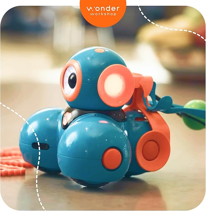 Wonder Workshop Launcher Accessory for Dash Robot – Turn Dash Robot into a Projectile Launcher– Fun Accessory for STEM Robot Toys for Kids 6+